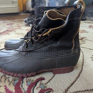 L.L. Bean Black and Brown Winter Boots